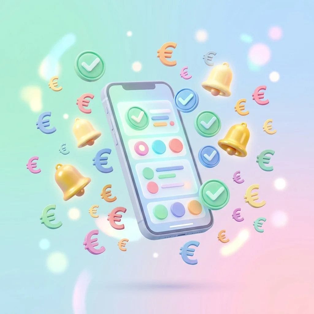Ilustración de reenvío automático de SMS de pagos y asistencia