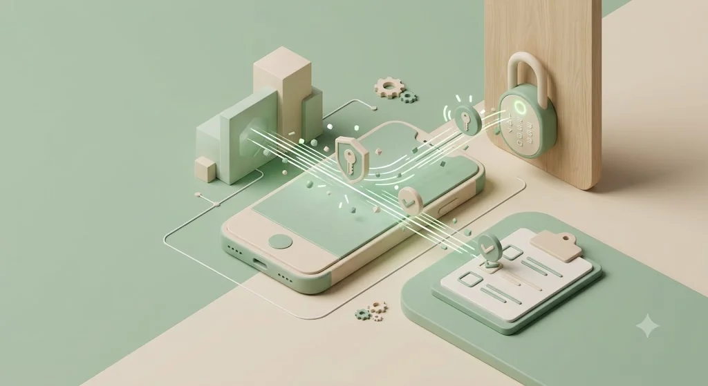 Illustration der automatischen Weiterleitung von Buchungs-SMS und Smart-Lock-Codes an Reinigungsteams